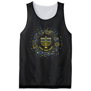 Love and Light Hanukkah  Jew Menorah Jewish Chanukah Mesh Reversible Basketball Jersey Tank