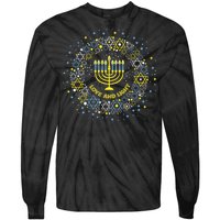 Love and Light Hanukkah  Jew Menorah Jewish Chanukah Tie-Dye Long Sleeve Shirt