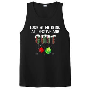 Look at Me Being All Festive Funny Christmas Humor  PosiCharge Competitor Tank