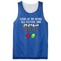 Look at Me Being All Festive Funny Christmas Humor  Mesh Reversible Basketball Jersey Tank