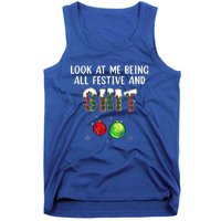 Look at Me Being All Festive Funny Christmas Humor  Tank Top