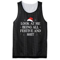 Look At Me Being All Festive And Shits Funny Xmaschristmas Hoodie Mesh Reversible Basketball Jersey Tank