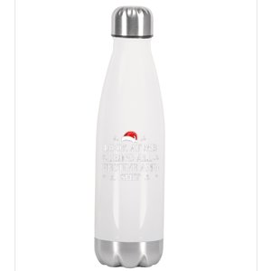 Look At Me Being All Festive And Shits Funny Xmaschristmas Hoodie Stainless Steel Insulated Water Bottle