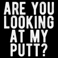 Looking At My Putt Golf Golfing Player Golfer Coach 16 in Basic Backpack