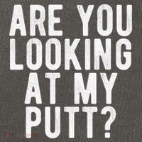 Looking At My Putt Golf Golfing Player Golfer Coach Cotton Canvas Backpack