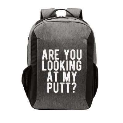 Looking At My Putt Golf Golfing Player Golfer Coach Vector Backpack