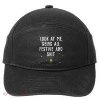 Look At Me Being All Festive And Shit Holiday 7-Panel Snapback Hat