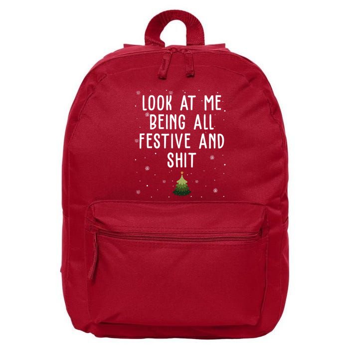 Look At Me Being All Festive And Shit Holiday 16 in Basic Backpack
