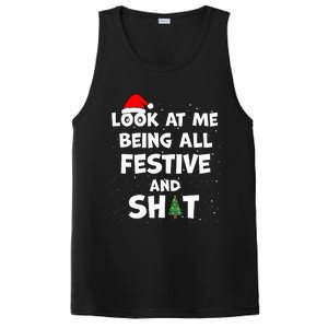 Look At Me Being All Festive Christmas Matching Family  PosiCharge Competitor Tank