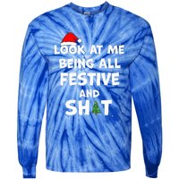 Look At Me Being All Festive Christmas Matching Family  Tie-Dye Long Sleeve Shirt