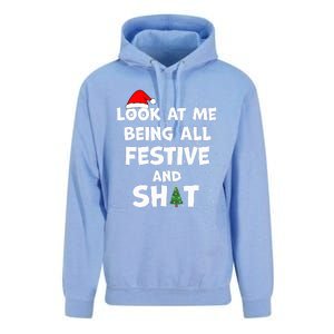 Look At Me Being All Festive Christmas Matching Family  Unisex Surf Hoodie