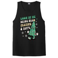 Look At Me Being All Festive Funny Retro Christmas Tree PosiCharge Competitor Tank