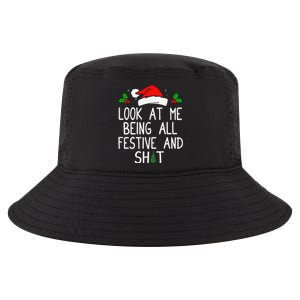 Look At Me Being All Festive And Shit Funny Christmas Cool Comfort Performance Bucket Hat