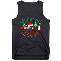 Look at Me Being All Festive and Shit Funny Christmas Santa Swea Tank Top