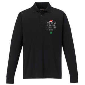 Look At Me Being All Festive And Shit Funny Christmas Performance Long Sleeve Polo