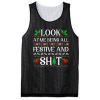 Look At Me Being All Festive And Shit Humorous Christmas  Mesh Reversible Basketball Jersey Tank