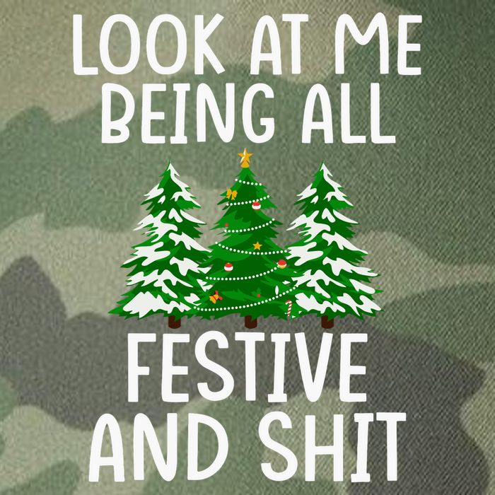 Look At Me Being All Festive And Shit Humorous Xmas Legacy Tie Dye Trucker Hat