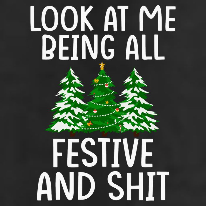 Look At Me Being All Festive And Shit Humorous Xmas Cool Comfort Performance Bucket Hat