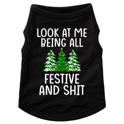 Look At Me Being All Festive And Shit Humorous Xmas Doggie Tank