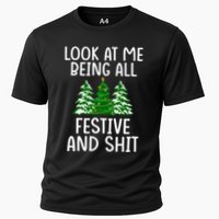 Look At Me Being All Festive And Shit Humorous Xmas Performance Shirt