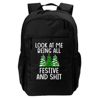 Look At Me Being All Festive And Shit Humorous Xmas Backpack
