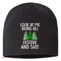 Look At Me Being All Festive And Shit Humorous Xmas Sustainable Beanie