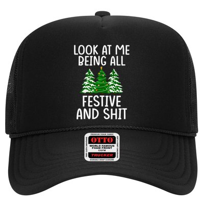 Look At Me Being All Festive And Shit Humorous Xmas Trucker Hat