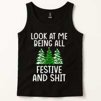 Look At Me Being All Festive And Shit Humorous Xmas Tank Top