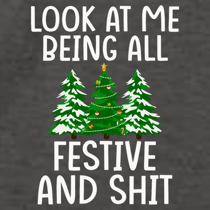 Look At Me Being All Festive And Shit Humorous Xmas Vector Backpack