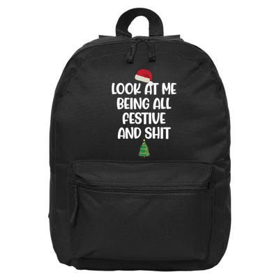 Look At Me Being All Festive And Shit Christmas 16 in Basic Backpack