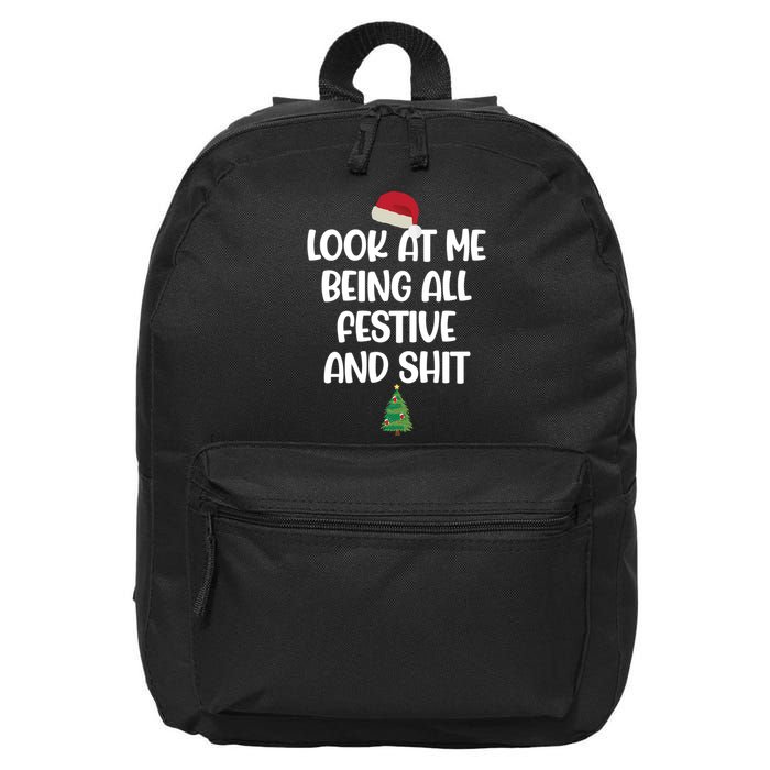 Look At Me Being All Festive And Shit Christmas 16 in Basic Backpack