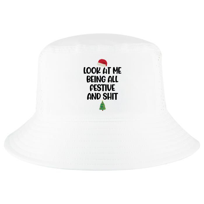 Look At Me Being All Festive And Shit Christmas Cool Comfort Performance Bucket Hat