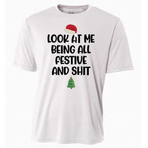 Look At Me Being All Festive And Shit Christmas Cooling Performance Crew T-Shirt