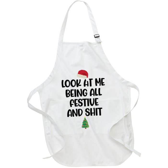 Look At Me Being All Festive And Shit Christmas Apron