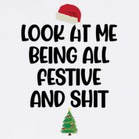 Look At Me Being All Festive And Shit Christmas Apron