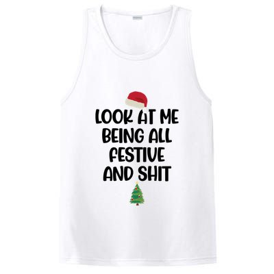 Look At Me Being All Festive And Shit Christmas PosiCharge Competitor Tank