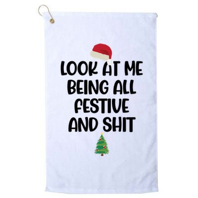 Look At Me Being All Festive And Shit Christmas Golf Towel