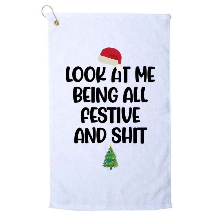 Look At Me Being All Festive And Shit Christmas Golf Towel