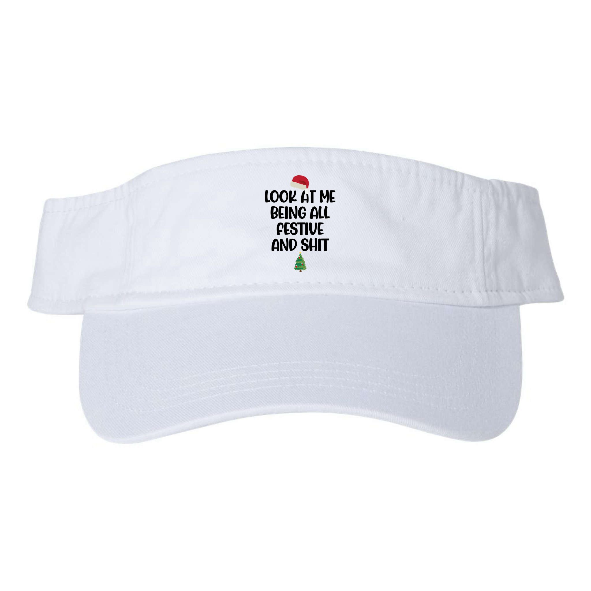 Look At Me Being All Festive And Shit Christmas Visor