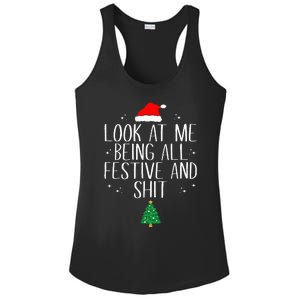 Look At Me Being All Festive And Funny Christmas Ladies PosiCharge Competitor Racerback Tank