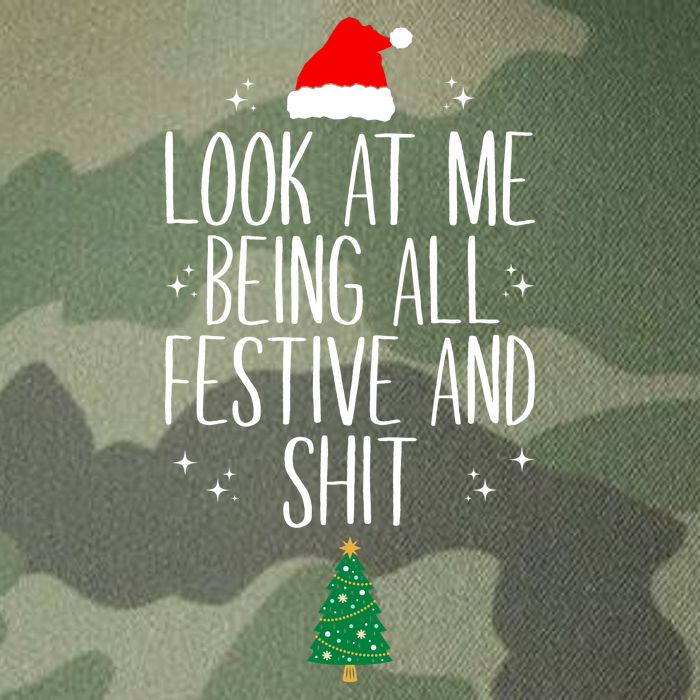 Look At Me Being All Festive And Shit Funny Xmas 2023 Legacy Tie Dye Trucker Hat