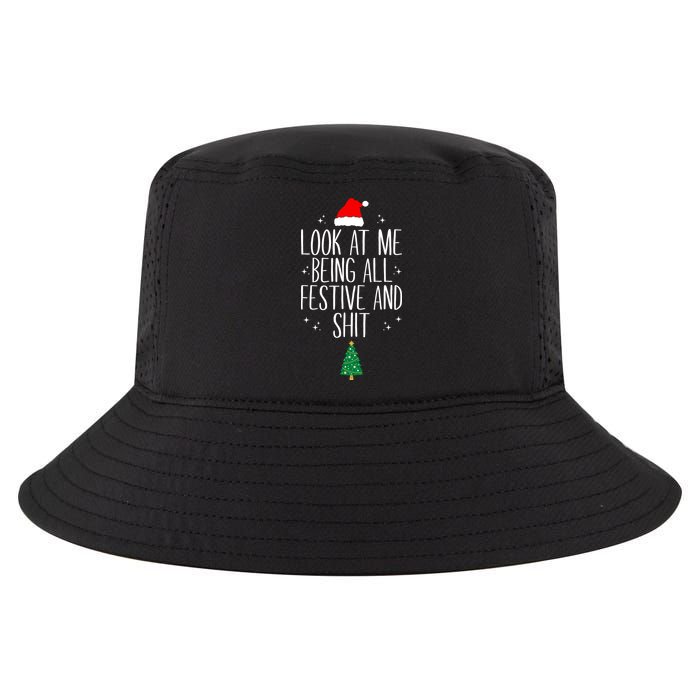 Look At Me Being All Festive And Shit Funny Xmas 2023 Cool Comfort Performance Bucket Hat