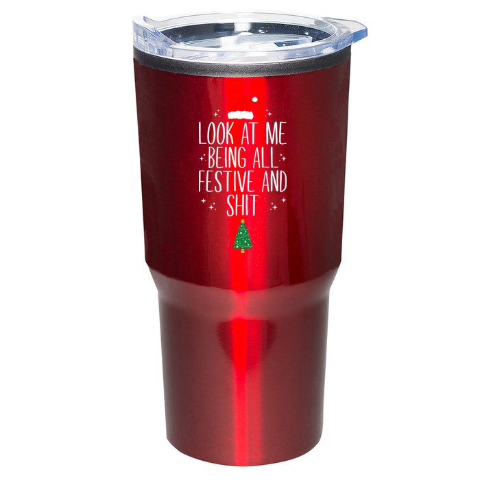 Look At Me Being All Festive And Shit Funny Xmas 2023 Tumbler
