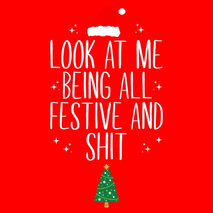 Look At Me Being All Festive And Shit Funny Xmas 2023 Baby Bodysuit