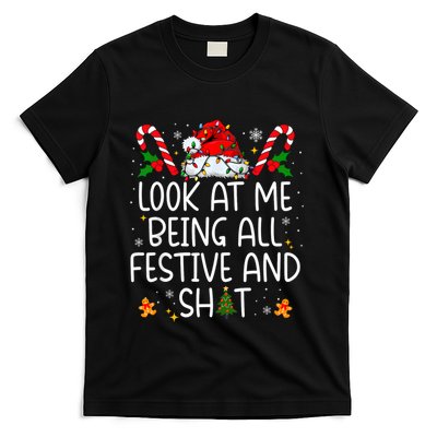 Look At Me Being All Festive And Funny Christmas Tree T-Shirt