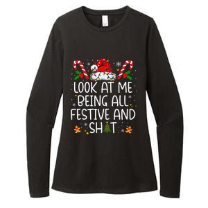 Look At Me Being All Festive And Funny Christmas Tree Womens CVC Long Sleeve Shirt