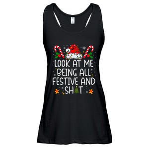 Look At Me Being All Festive And Funny Christmas Tree Ladies Essential Flowy Tank