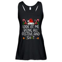 Look At Me Being All Festive And Funny Christmas Tree Ladies Essential Flowy Tank