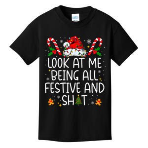 Look At Me Being All Festive And Funny Christmas Tree Kids T-Shirt