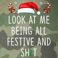 Look At Me Being All Festive And Funny Christmas Tree Legacy Tie Dye Trucker Hat